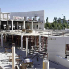 Estado que presentan las obras de la nueva iglesia en el barrio de Eras de Renueva de la capital.