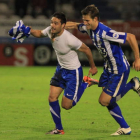 Doménech y Mayordomo celebran el triunfo en el 2011. L. DE LA MATA