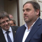 Carles Puigdemont y Oriol Junqueras en una imagen de archivo.