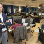Miguel Ángel Turrado, en la sede de HP SCDS, donde trabajan ya casi 400 profesionales especializados. RAMIRO