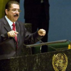 Manuel Zelaya pide apoyo internacional en la Asamblea General de la ONU.