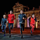 Aláiz junto a Gemma Steel, Khadija Rahmouni y Mekhissi, en el cartel de la carrera para Nike.