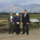 Janet Yellen (Reserva Federal), Mario Draghi (BCE) y Haruhiko Kuroda (Banco de Japón), en el reciente encuentro de Jackson Hole.
