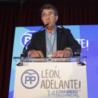 Majo, ayer en su intervención en el congreso del PP de León. F. OTERO PERANDONES