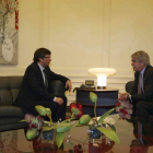 El presidente de la Generalitat y el ministro de Exteriores mantuvieron ayer una reunión. TONI ALBIR