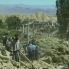 Imagen de la televisión iraní en el lugar del epicentro del terremoto