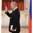 Putin ayer, en una recepción en el Kremlin. MIKHAIL METZEL