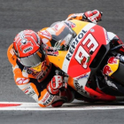 Marc Márquez (Honda), en una de sus vueltas rápidas de hoy en Spielberg (Austria).