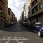 Estado que presentaba ayer la calle de las agresiones.