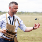 Demostración con drones en la Base Aérea de La Virgen del Camino de León con motivo de la ‘Cumbre Europea de Sistemas Remotamente Tripulados para Seguridad y Defensa’