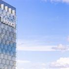 Vista del logotipo de Telefónica. EFE