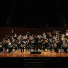 Banda de música de Cistierna en el auditorio de León. S. PÉREZ