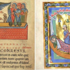 Ilustraciones de la época en las que se aprecian trazos de lapislázuli