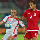 Rui, a la derecha, se ha convertido en uno de los fijos en la selección ecuatoguineana.