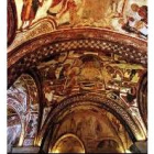Detalle de las pinturas que decoran el Panteón Real de San Isidoro