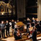 Imagen de los componentes de Ensemble Jacques Moderne que hoy actúa en la Catedral.