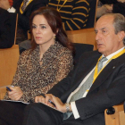 Silvia Clemente y Juan Manuel González Serna, ayer.