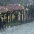 Fotografia del 10 de septiembre que muestra el paso del huracan Irma por Miami Beach