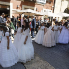 Niños leoneses participantes en la procesión del Corpus Christi del año pasado. MARCIANO PÉREZ