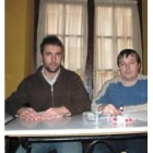 César Fuertes, en una foto de archivo, junto a un compañero de CC.OO.