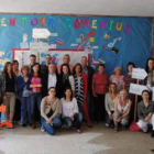 Docentes de seis países, en el colegio Teleno.