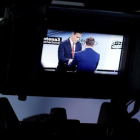 Pedro Sánchez, antes del debate electoral de Atresmedia