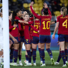 La selección española de fútbol femenino goleó a Costa Rica en el estreno mundialista. EFE