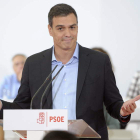 Pedro Sánchez, durante su intervención en la reunión del Comité Federal.