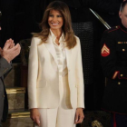 Melania Trump, a su llegada al Congreso para escuchar el discurso presidencial.