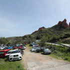 Aparcamiento privado en la entrada de Las Médulas, en una imagen reciente. ANA F. BARREDO