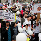 Imagen de una de las manifestaciones de España Vaciada. CHEMA MOYA