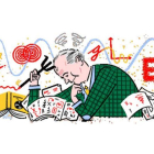 Imagen de Max Born en el doodle dedicado por Google.