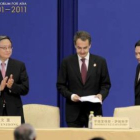 Zapatero, junto al secretario general del Foro de Boao, considerado el Davos asiático.
