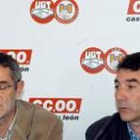 Agustín González y Ángel Hernández, durante la rueda de prensa