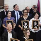 Sáez, en la entrega de los premios Castilla y León por la vida. R. G.