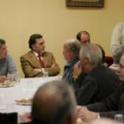 Francisco Fernández, Miguel Alejo y Mario Amilivia, durante la celebración de La Inmaculada