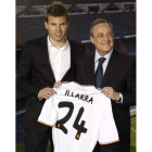 Florentino, junto a Illarramendi, en el palco del Bernabéu.