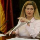 Margarita Torres en una de sus últimas intervenciones