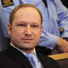 Fotografía de Anders Behring Breivik tomada durante su juicio el pasado 6 de febrero de 2012.
