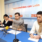 José Manuel Fernández, Ana Sánchez, Tino Rodríguez y Lisandro García, ayer.