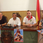 Salgado, Palazuelo, Lobato y González, durante la presentación de la fiesta.