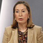 La ministra de Fomento, Ana Pastor, en el día de ayer.