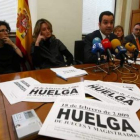 Parte de los jueces de Ponferrada en la huelga de febrero.