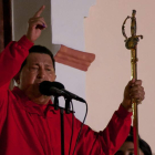 Hugo Chávez agradece a sus seguidores el voto y la victoria del pasado domingo.