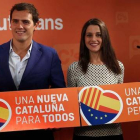 El líder de Ciudadanos, Albert Rivera, y la cabeza de lista de Ciutadans para las autonómicas de Catalunya, Inés Arrimadas.