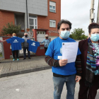 Los representantes del colectivo, ayer. L. DE LA MATA