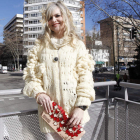 La diseñadora leonesa María Lafuente, ayer en Madrid