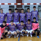 Formación del equipo de La Bañeza FS que milita en la 1.ª División Regional Juvenil. DL