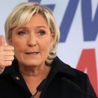 La líder del Frente Nacional, Marine Le Pen, en su rentrée en Brachay, localidad del norte de Francia.