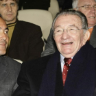 Agustí Montal (derecha), al lado de Rafael Yuste.